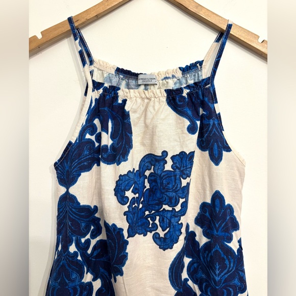 Italian LUNGO L’ARNO Baroque Dress Linen Cotton Blend, Size Small - Picture 3 of 7